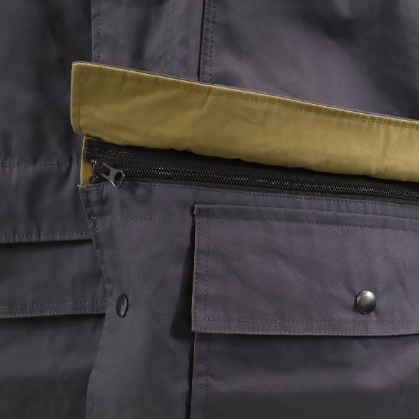 未使用 Johnbull ジョンブル セパレート コート S グレー フード ジャケット 2WAY メンズ