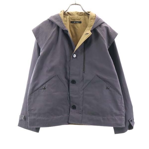 未使用 Johnbull ジョンブル セパレート コート S グレー フード ジャケット 2WAY メンズ