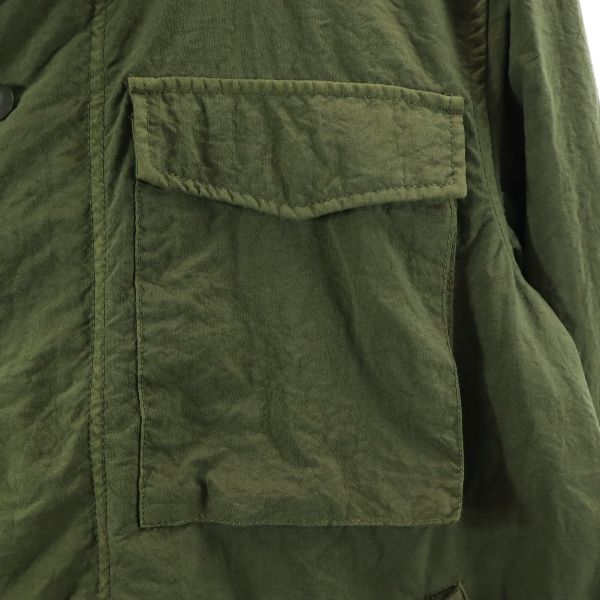 未使用 Johnbull ジョンブル ガーメントダイ M-65 ジャケット S カーキ ナイロン メンズ