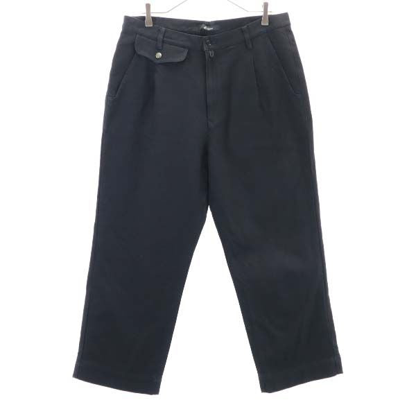 未使用 Johnbull ジョンブル ウールブレンド タック パンツ S ブラック メンズ