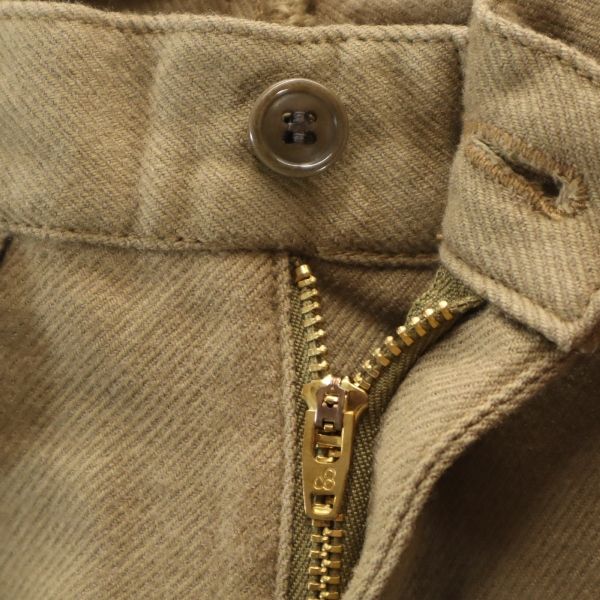 未使用 Johnbull ジョンブル ウールブレンド タック パンツ S ブラウン メンズ