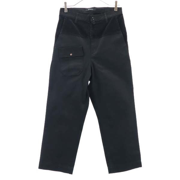 未使用 Johnbull ジョンブル スウィッチトラウザー パンツ S ブラック テーパード メンズ