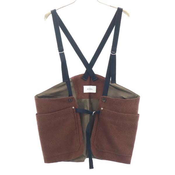 未使用 Johnbull ジョンブル ウール ツイード ベスト F ブラウン メンズ