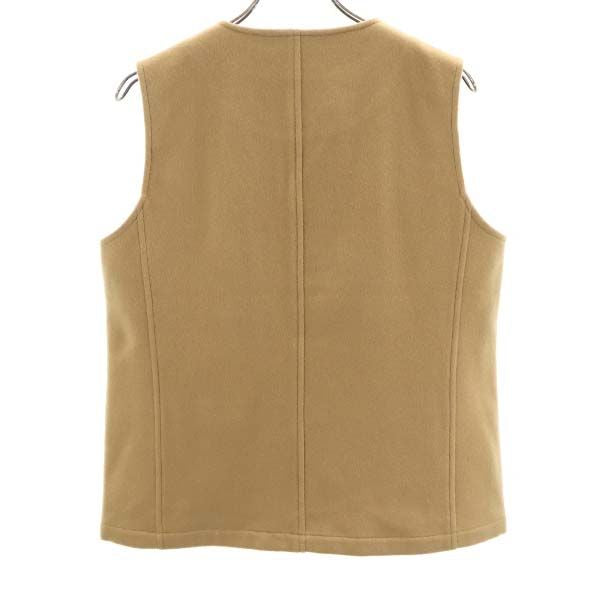 未使用 Johnbull ジョンブル ウールブレンド メルトン ベスト S ブラウン メンズ