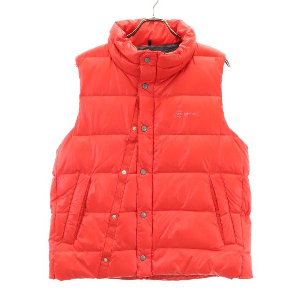 未使用 Johnbull ジョンブル デニールナイロン ルーム ダウンベスト M 赤 PERMAWARM メンズ