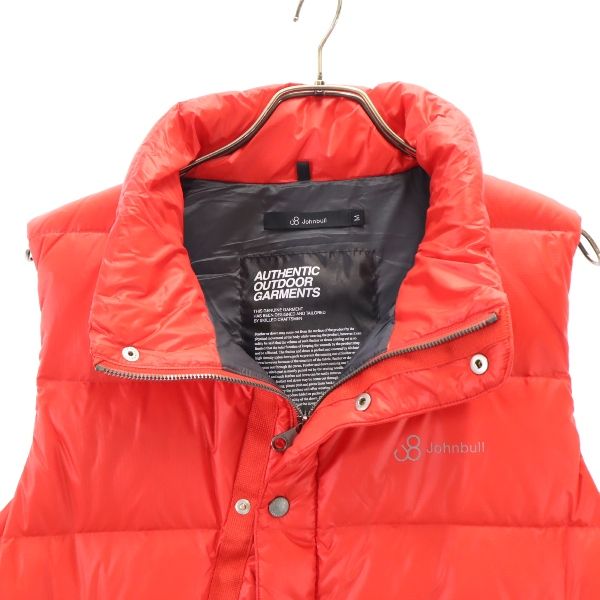 未使用 Johnbull ジョンブル デニールナイロン ルーム ダウンベスト M 赤 PERMAWARM メンズ
