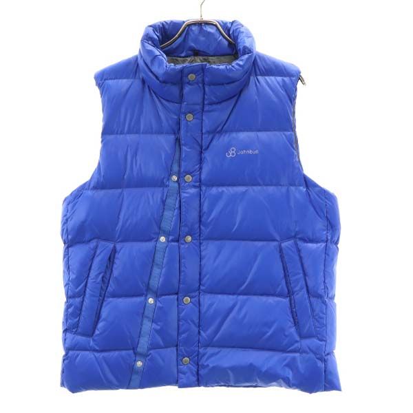未使用 Johnbull ジョンブル デニールナイロン ルーム ダウンベスト M 青 PERMAWARM メンズ
