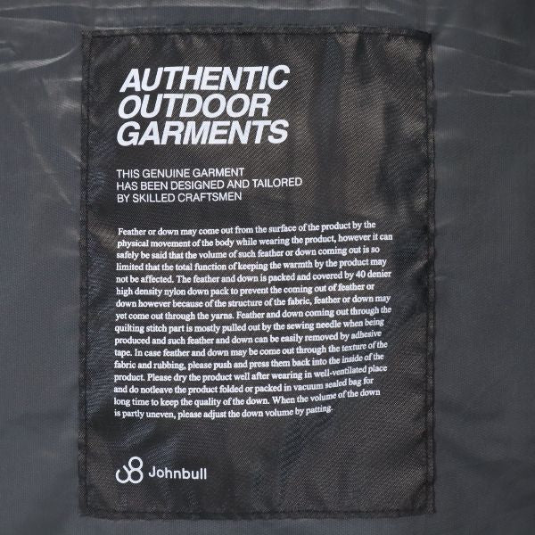未使用 Johnbull ジョンブル デニールナイロン ルーム ダウンベスト M 青 PERMAWARM メンズ