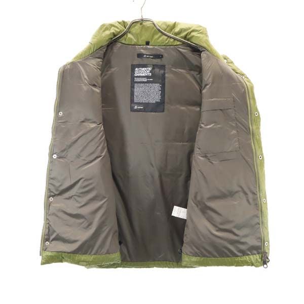未使用 Johnbull ジョンブル デニールナイロン ルーム ダウンベスト M モスグリーン PERMAWARM メンズ