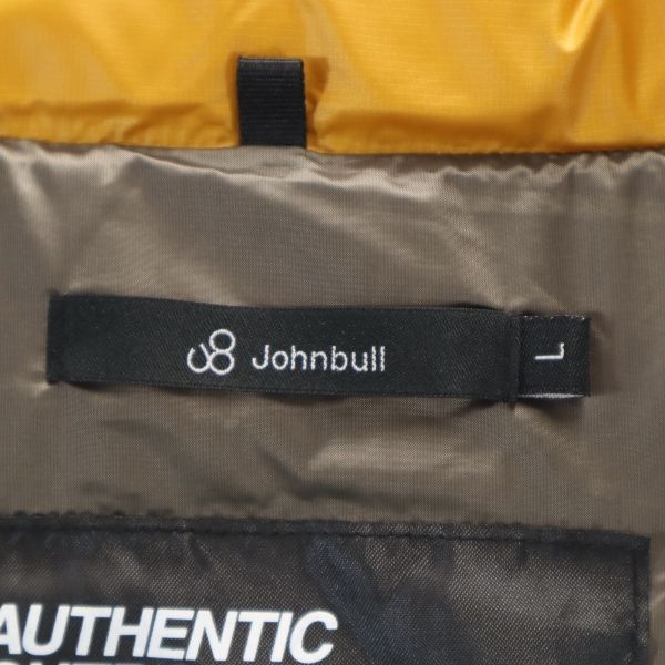 未使用 Johnbull ジョンブル デニールナイロン ルーム ダウンベスト M キャメル PERMAWARM メンズ