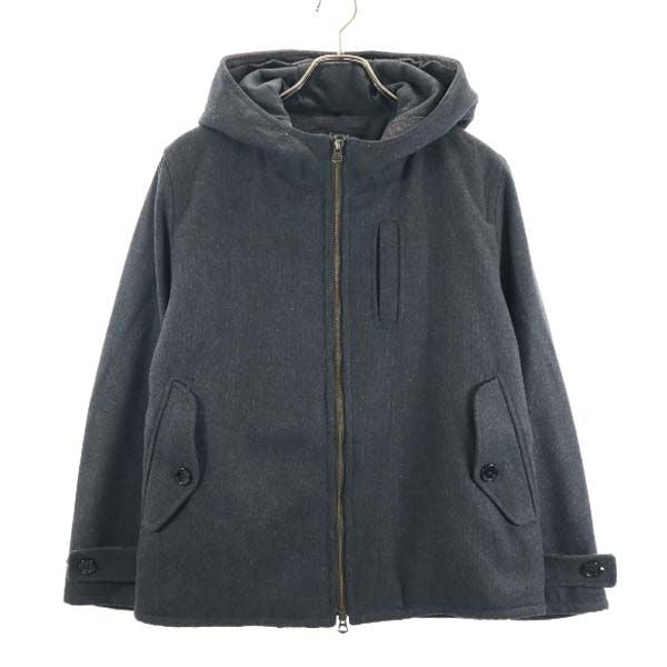 未使用 Johnbull ジョンブル ウールブレンド 中綿ジャケット S グレー フード メンズ