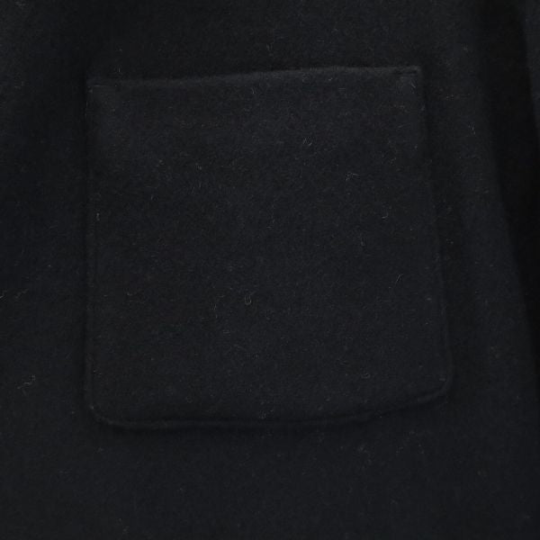 未使用 Johnbull ジョンブル ウールブレンド メルトン コート L 黒 メンズ