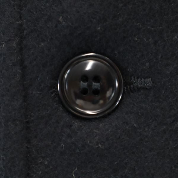 未使用 Johnbull ジョンブル ウールブレンド メルトン コート L 黒 メンズ