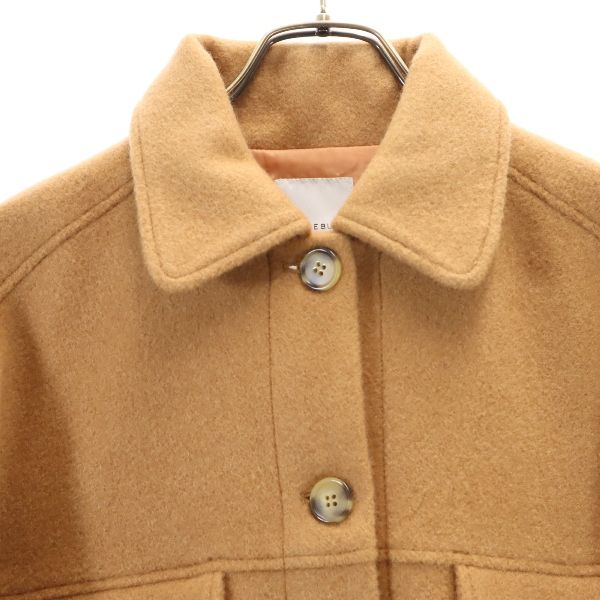 未使用 ROSE BUD ローズバッド ビッグカラー ジャケット FREE ブラウン レディース