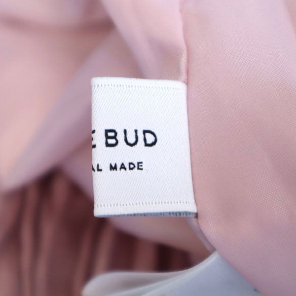 未使用 ROSE BUD ローズバッド サテン ロングスカート F ピンク ワッシャー レディース