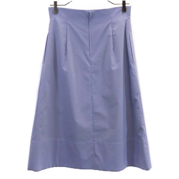 未使用 Unaca アナカ ミディ丈 フレアスカート 38 薄紫 ベルトリボン付き レディース