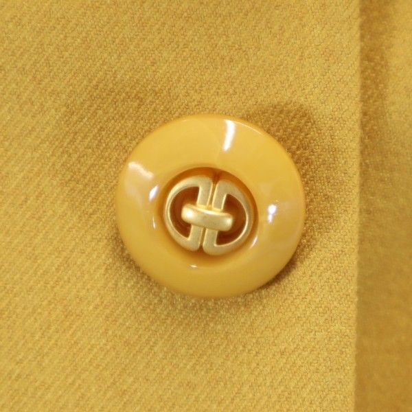 未使用 Rirandture リランドチュール キュロット ショートパンツ 2 マスタード フロントボタン バックジップ レディース