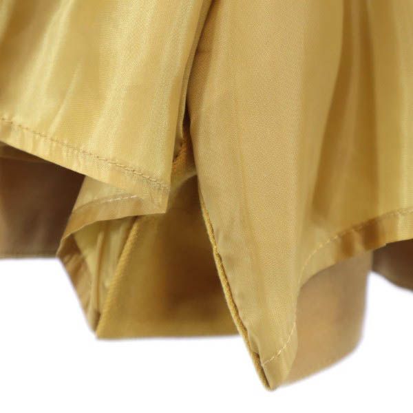 未使用 Rirandture リランドチュール キュロット ショートパンツ 2 マスタード フロントボタン バックジップ レディース