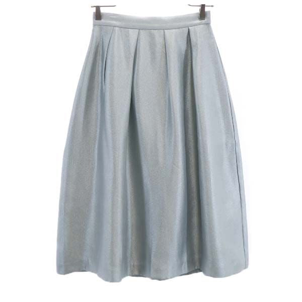 未使用 FREE'S MART フリーズマート ミモレ丈 シャイニータック スカート FR グレー レディース