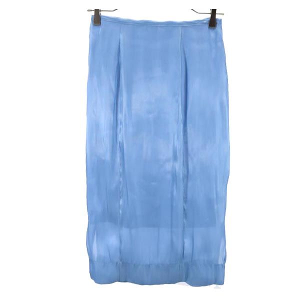 SNIDEL スナイデル ロングスカート 1 ブルー系 バックジップ レディース