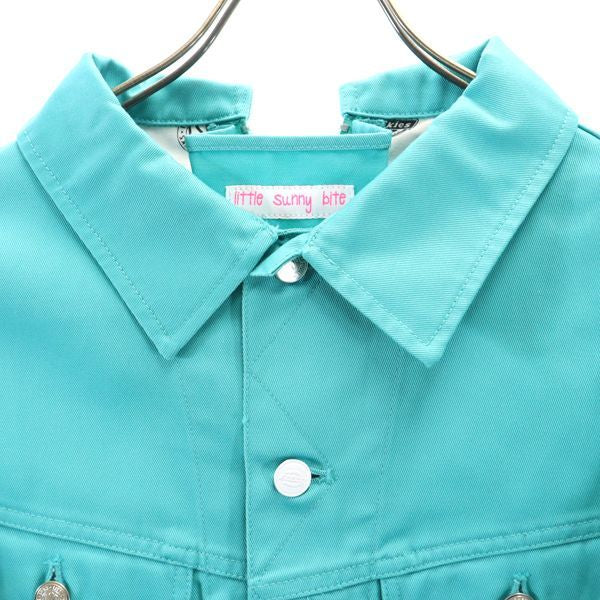 未使用 LITTLE SUNNY BITE×Dickies リトルサニーバイト×ディッキーズ 2WAY ジャケット S ブルー ダウンジャケット メンズ