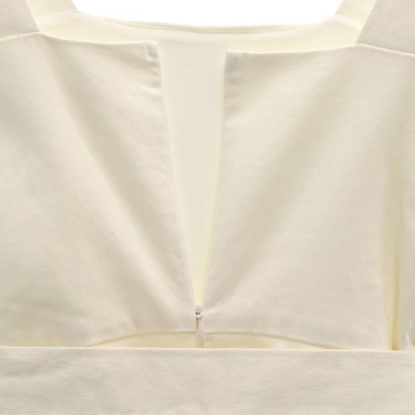 未使用 LINE&DOT ラインアンドドット サロペット S 白 ジャンプスーツ オールインワン ウエストベルト レディース