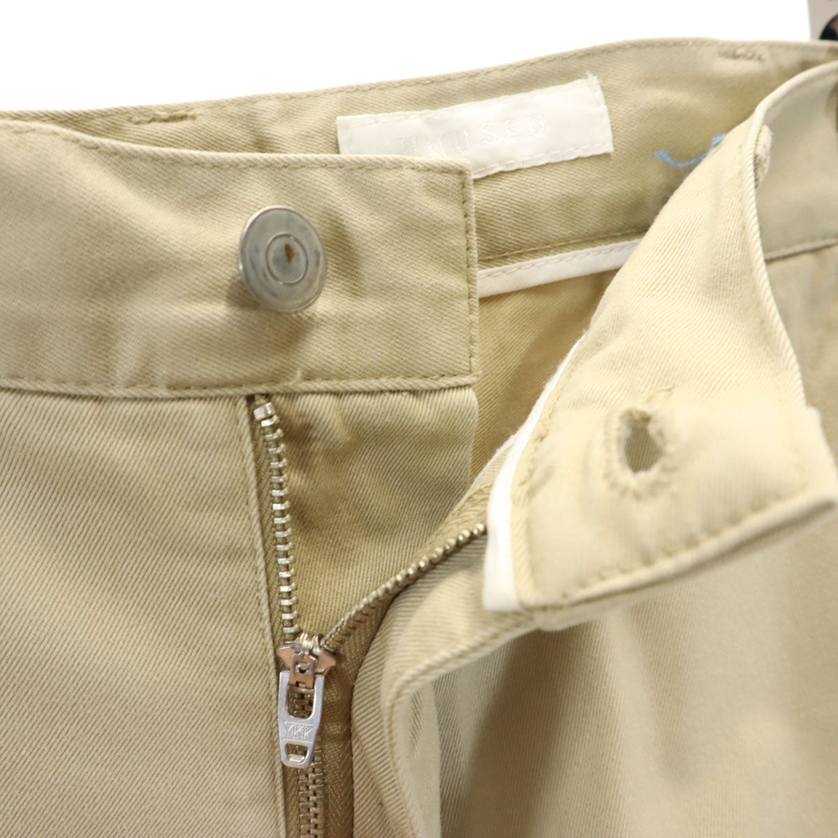 UNUSED アンユーズド 日本製 クロップドパンツ 3 ベージュ系 メンズ