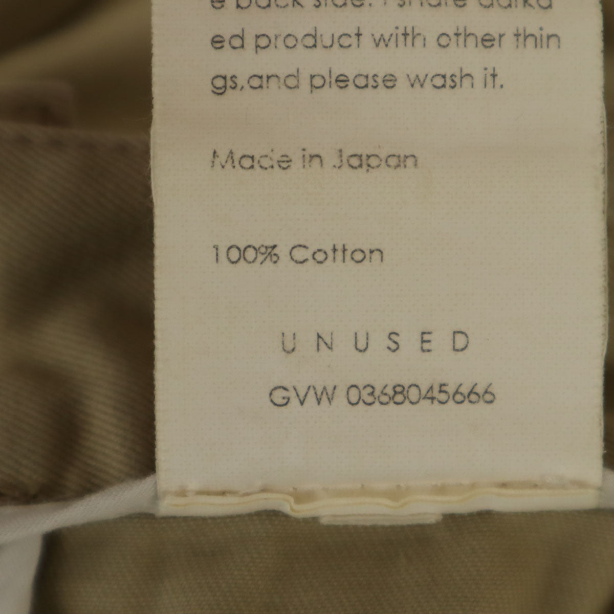 UNUSED アンユーズド 日本製 クロップドパンツ 3 ベージュ系 メンズ