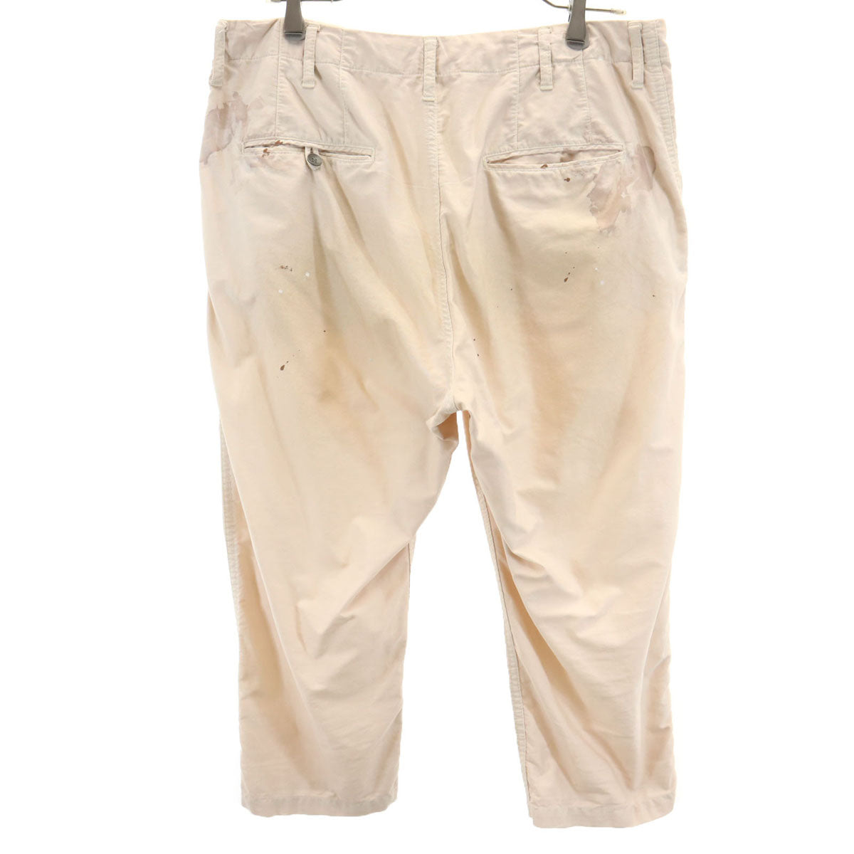 MIHARA YASUHIRO ミハラヤスヒロ 日本製 ペイント クロップドパンツ M ベージュ系 メンズ