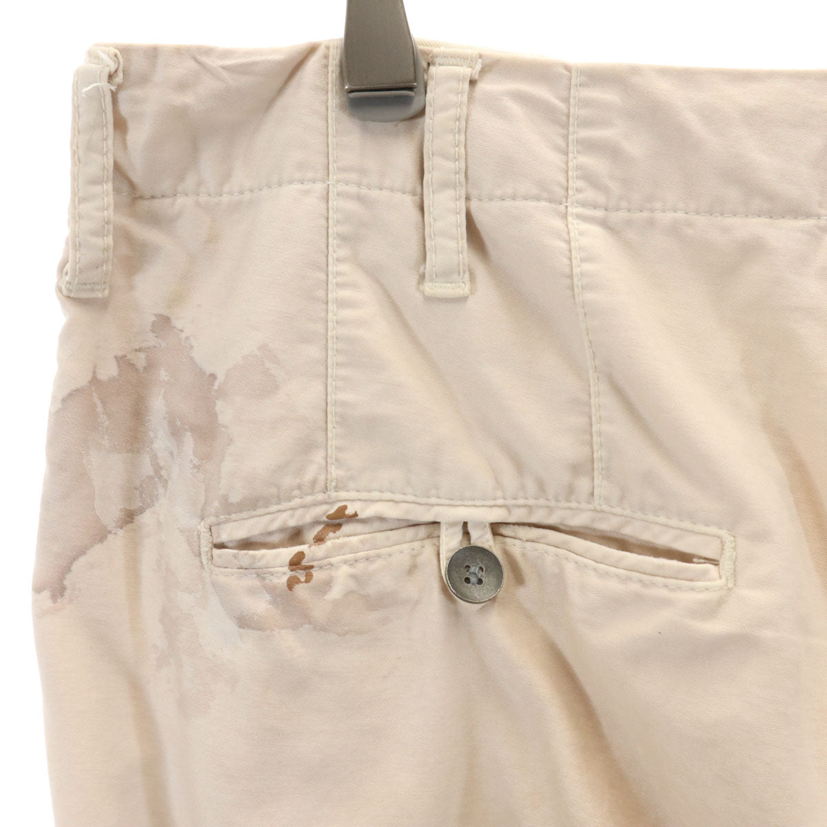 MIHARA YASUHIRO ミハラヤスヒロ 日本製 ペイント クロップドパンツ M ベージュ系 メンズ