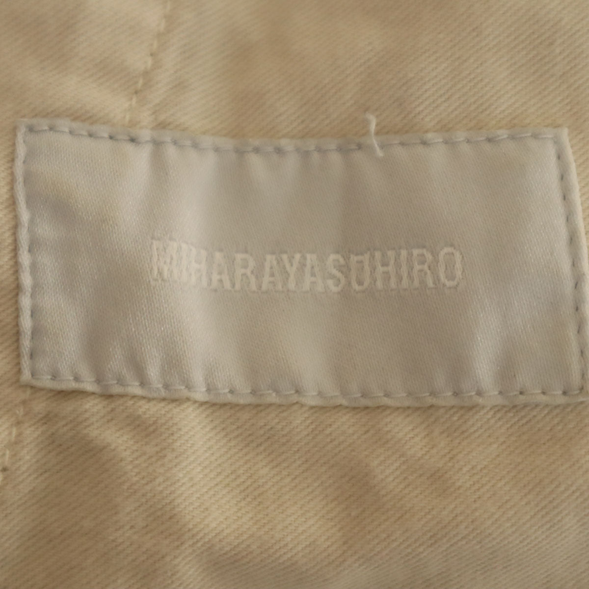 MIHARA YASUHIRO ミハラヤスヒロ 日本製 ペイント クロップドパンツ M ベージュ系 メンズ