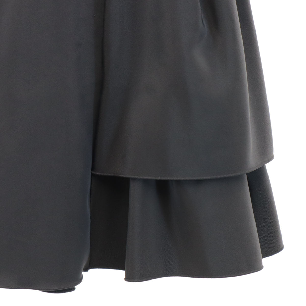 FOXEY NEW YORK フォクシーニューヨーク 日本製 ミニ丈 フレアスカート 38 チャコールグレー レディース