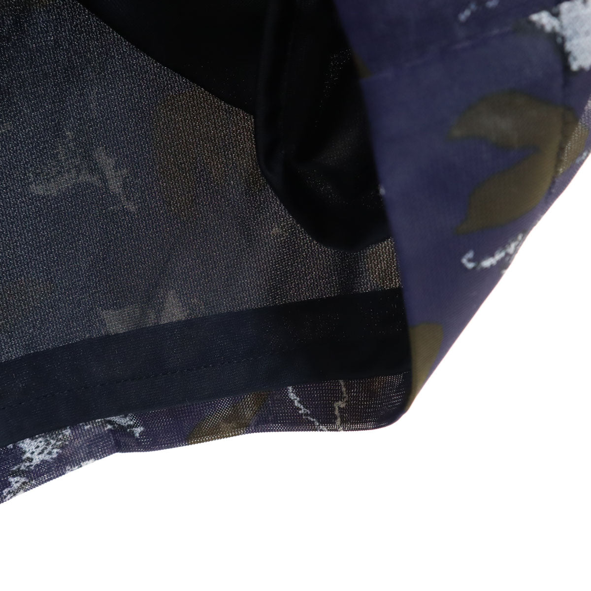 TOGA PULLA トーガプルラ 日本製 総柄 ハイウエスト ショートパンツ 34 ネイビー レディース