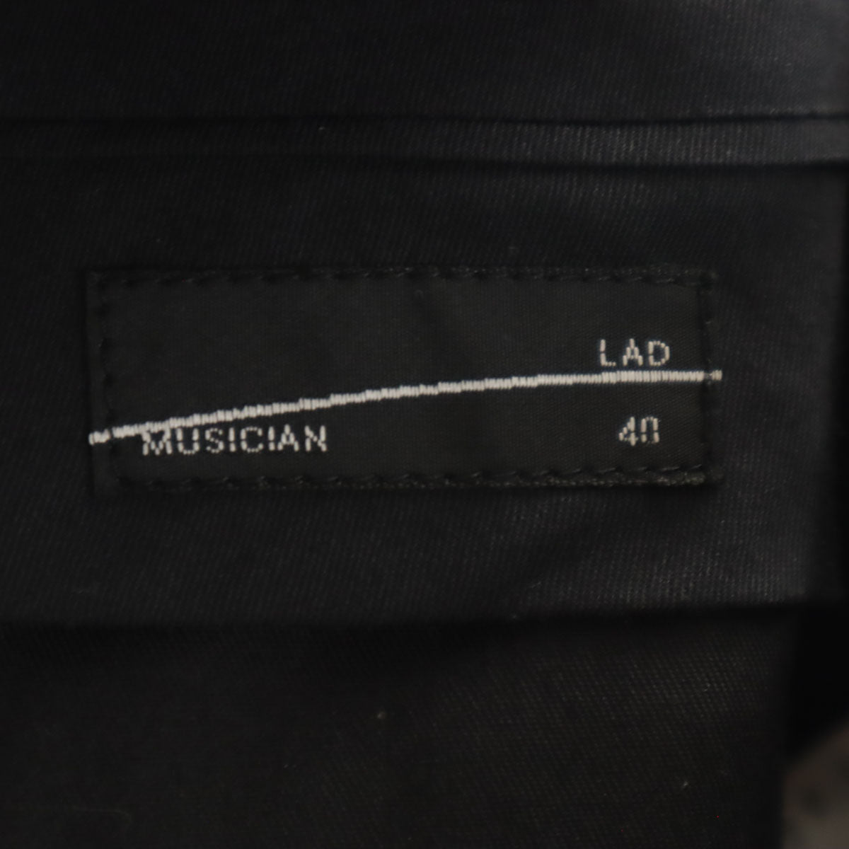 LAD MUSICIAN ラッドミュージシャン ウール クロップドパンツ 40 黒 メンズ