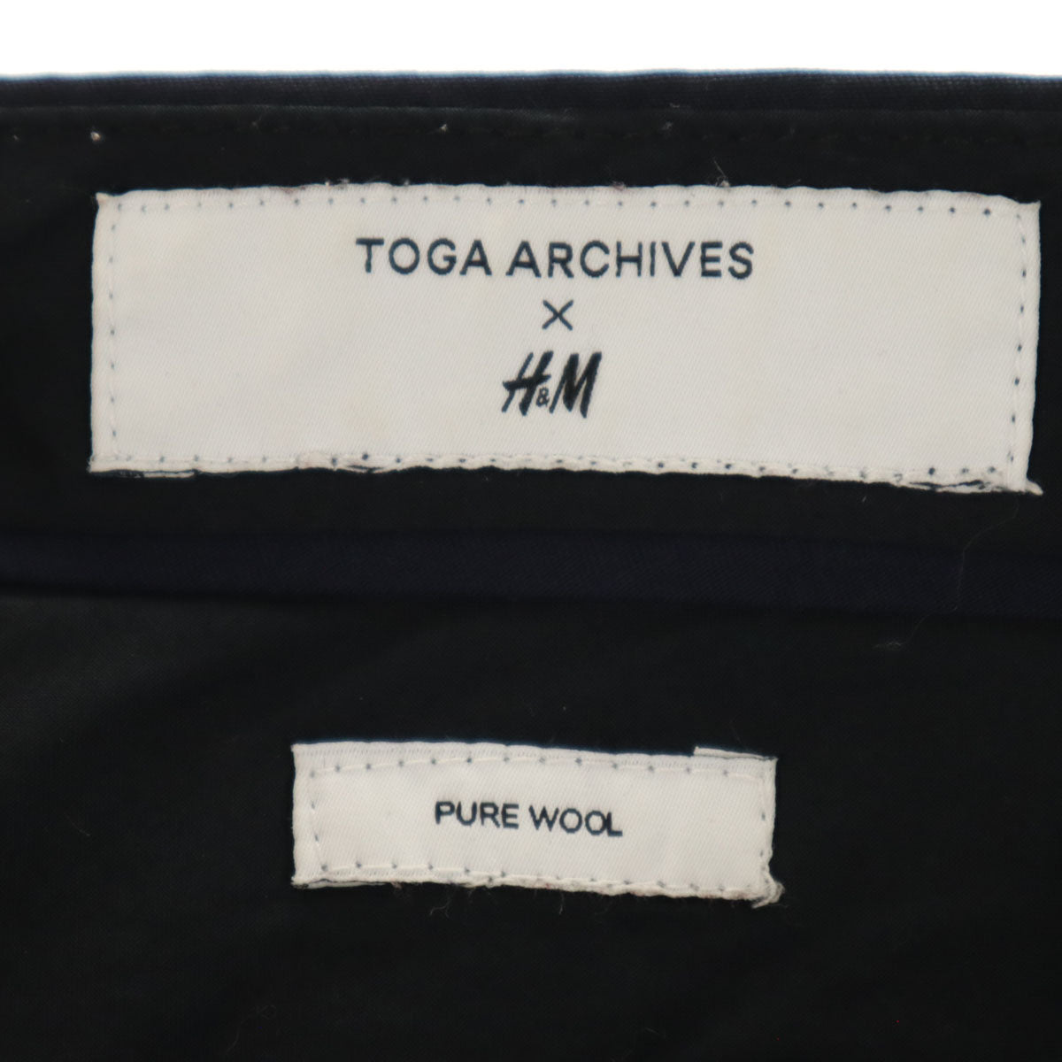 TOGA トーガ エイチアンドエム H&M コラボ ハーフパンツ US36R 黒 ARCHIVES メンズ