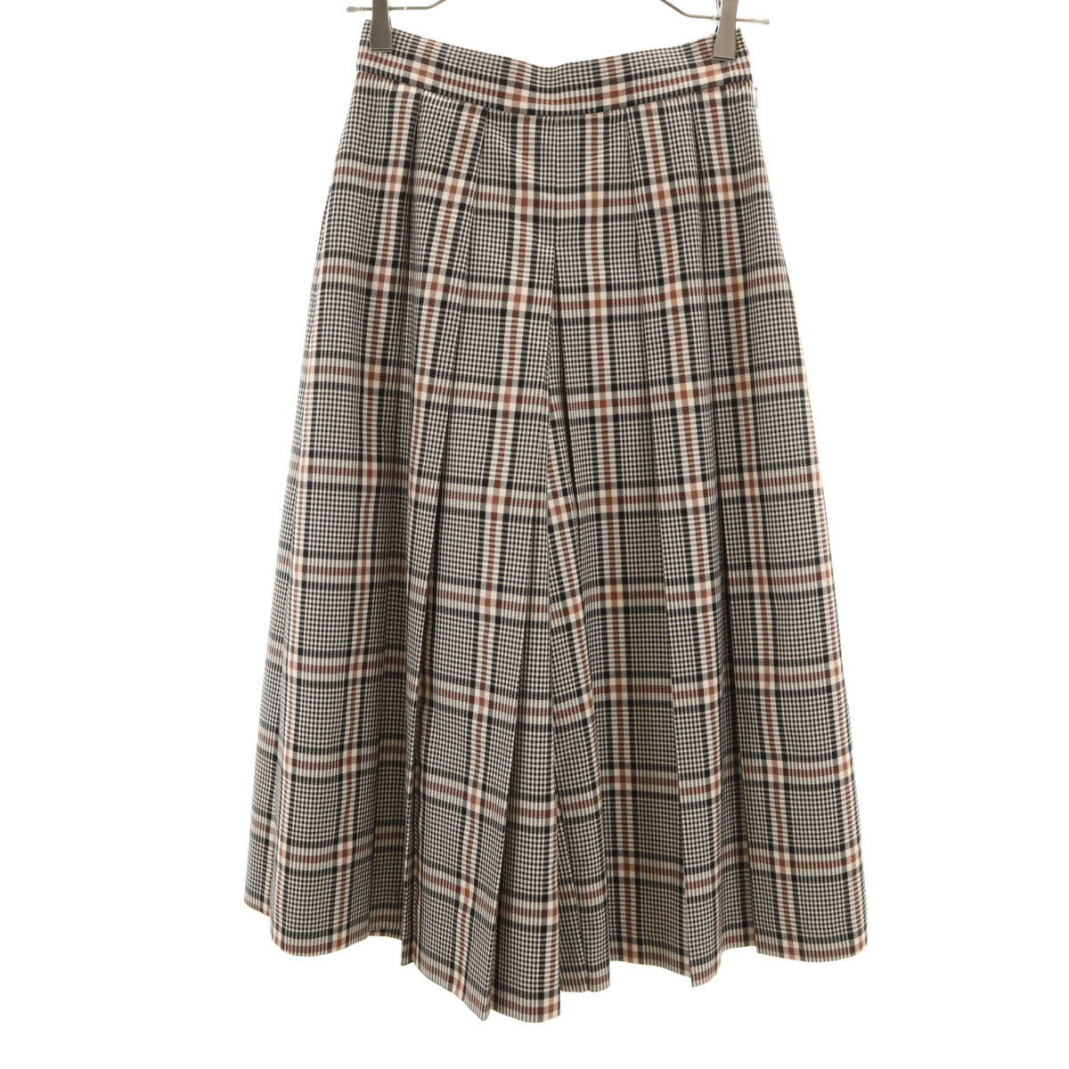 Diagram ダイアグラム 日本製 チェック柄 ガウチョパンツ 36 黒系 レディース