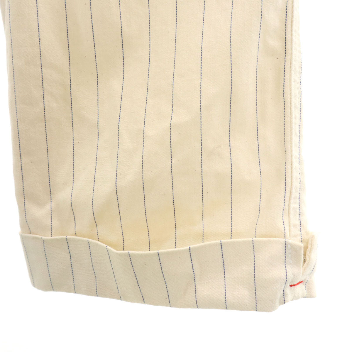 ARMANI JEANS アルマーニジーンズ ストライプ柄 ハーフパンツ W30 クリーム色 ストレッチ メンズ