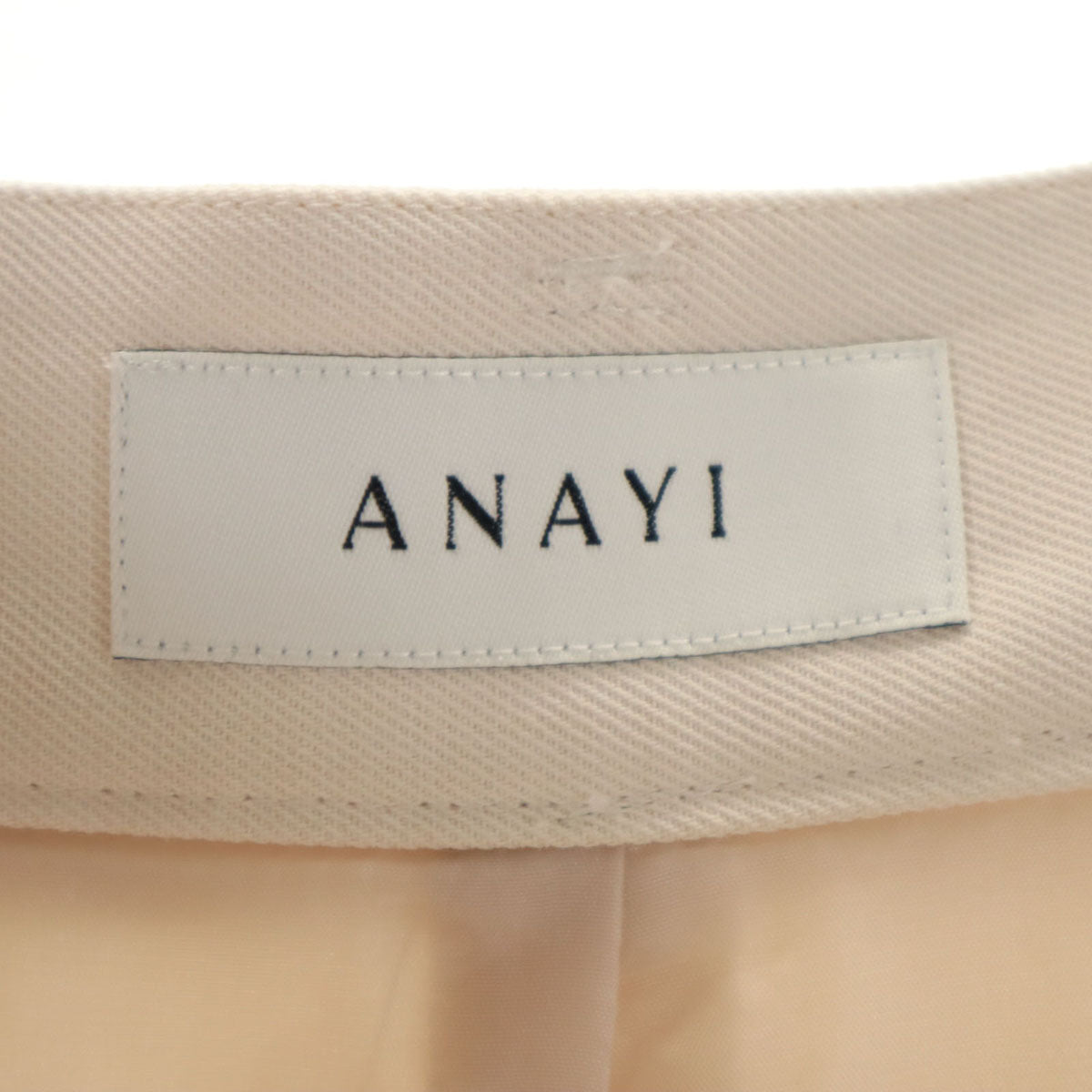 ANAYI アナイ 日本製 ガウチョパンツ 38 アイボリー レディース
