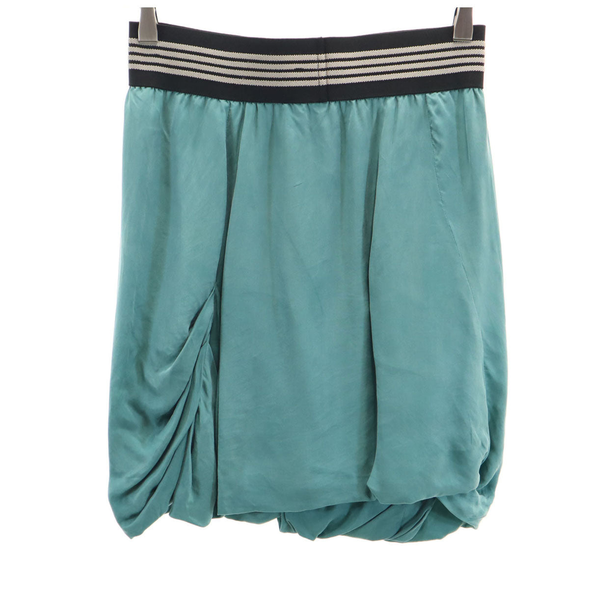 Emporio Armani エンポリオアルマーニ イタリア製 ミニ丈 バルーンスカート 36 ターコイズ レディース