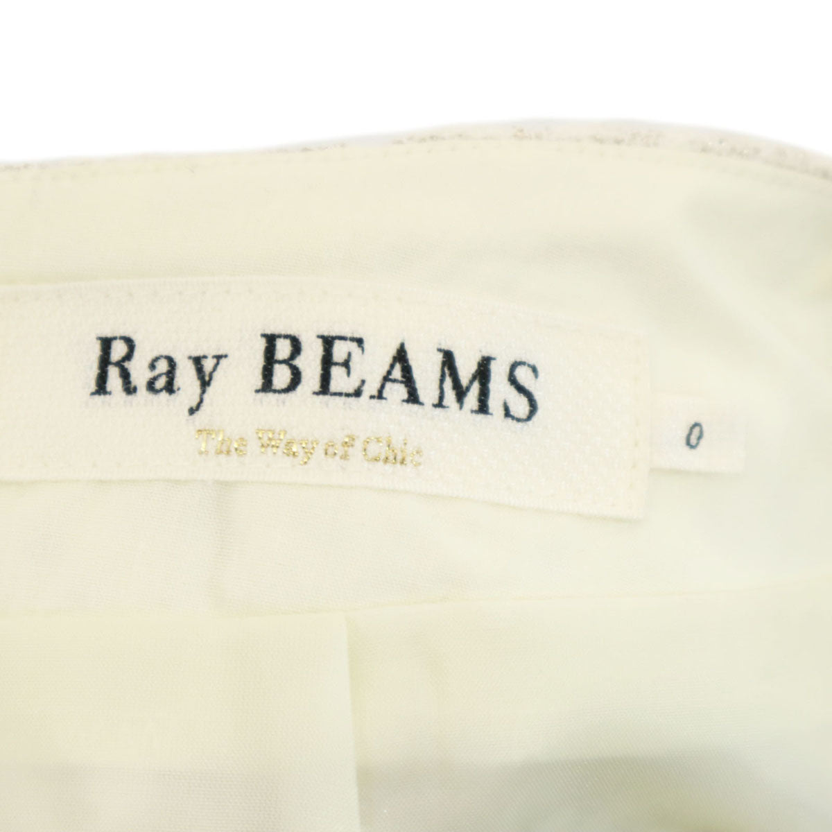 Ray Beams レイビームス レオパード柄 ジャガード ミニスカート 0 アイボリー ヒョウ柄 レディース