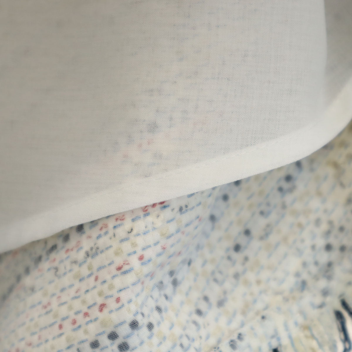 未使用 Rene ルネ 日本製 ミディ丈 TISSUE社 ツイード アシメ フレアスカート 36 ホワイト レディース