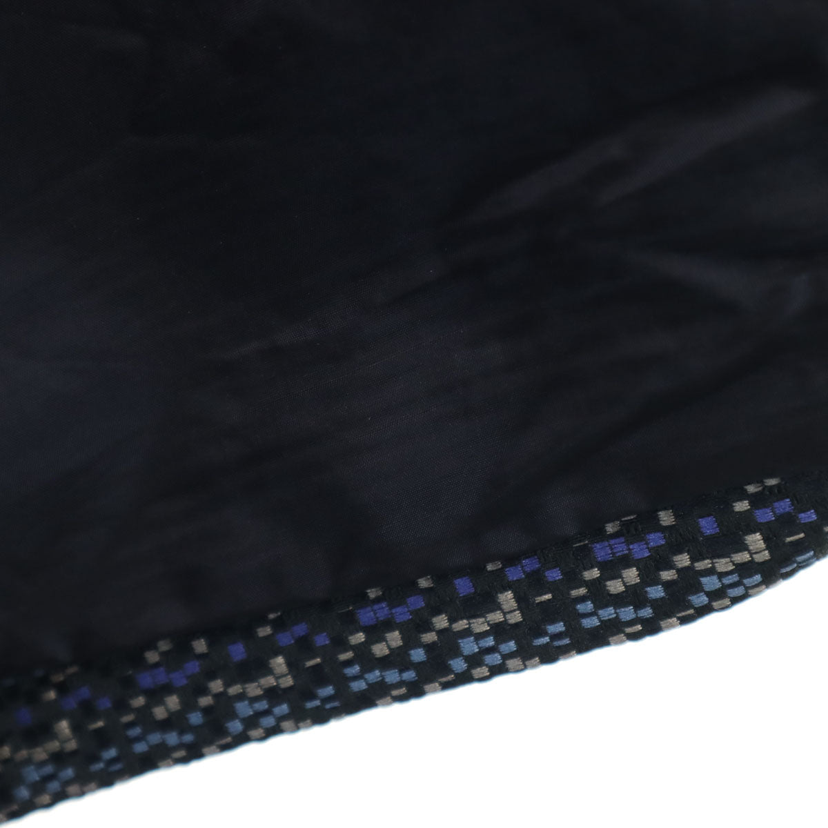 Rene ルネ 日本製 総柄 ミディ丈 TISSUE社 ジャガード フレアスカート 34 ネイビー レディース