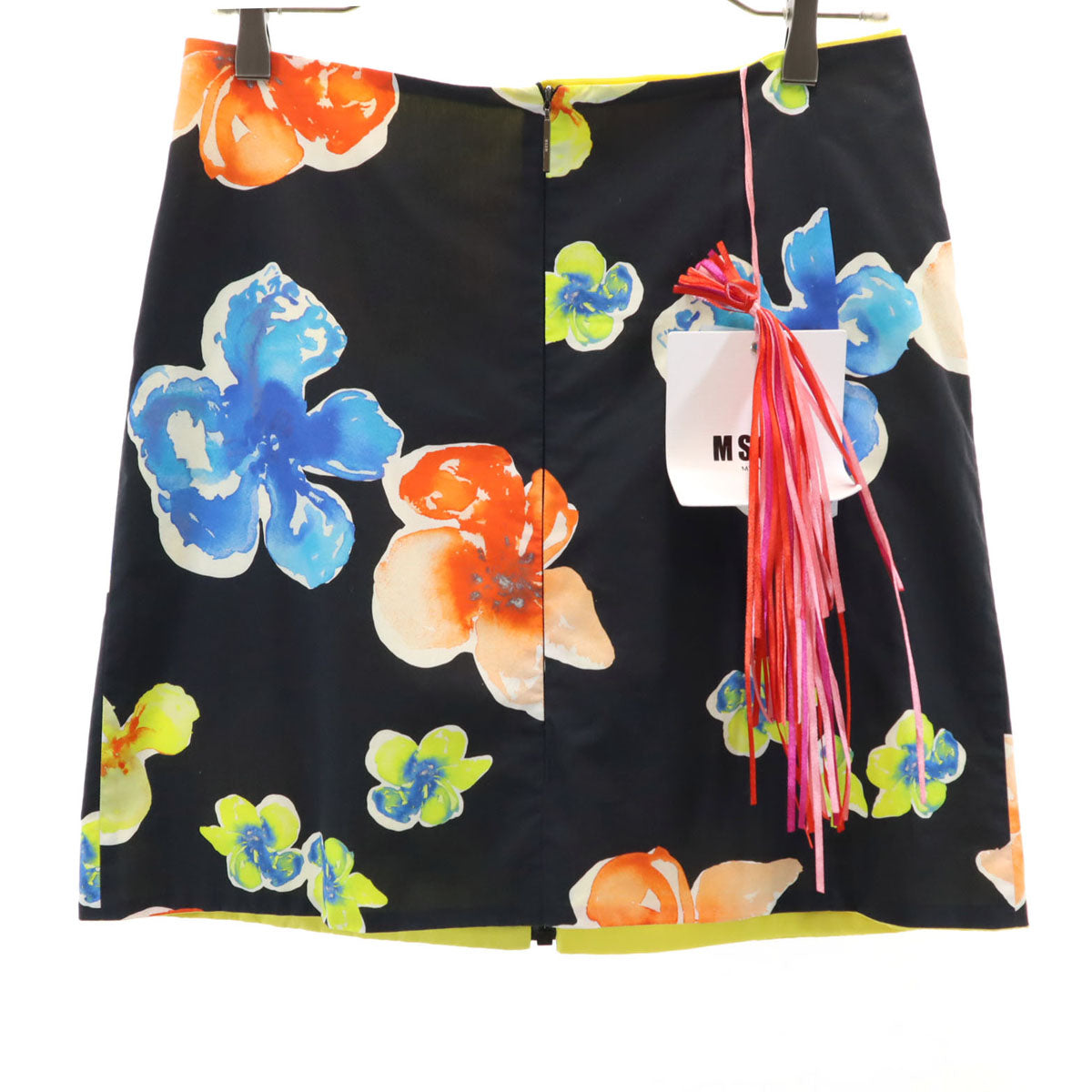 MSGM エムエスジーエム イタリア製 花柄 ミニスカート 40 ブラック レディース
