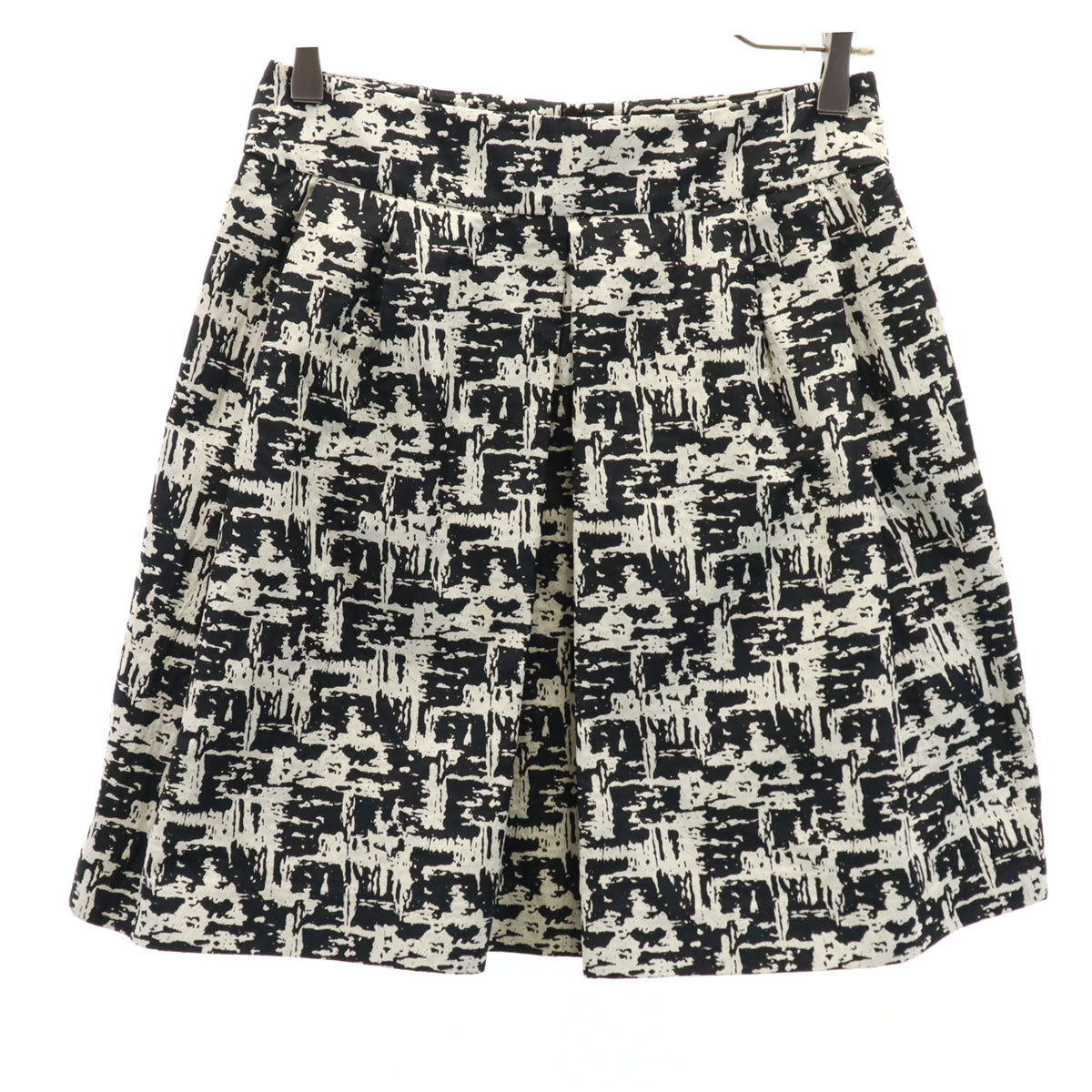 MAX MARA Weekend マックスマーラウィークエンド 総柄 ミディスカート 36 ブラック レディース