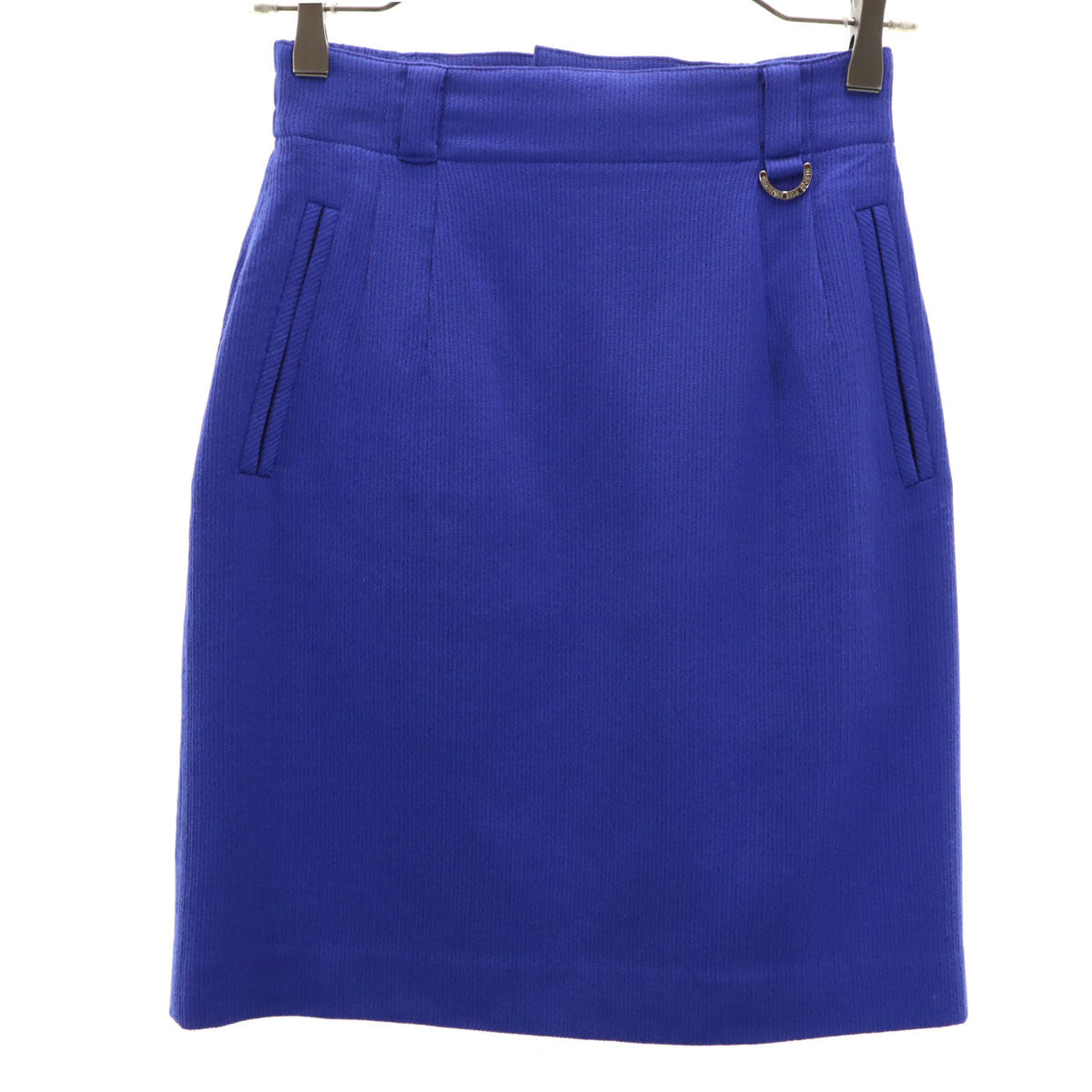 Christian Dior SPORTS クリスチャンディオールスポーツ 90s オールド ミディ丈 タイトスカート S 青紫 レディース