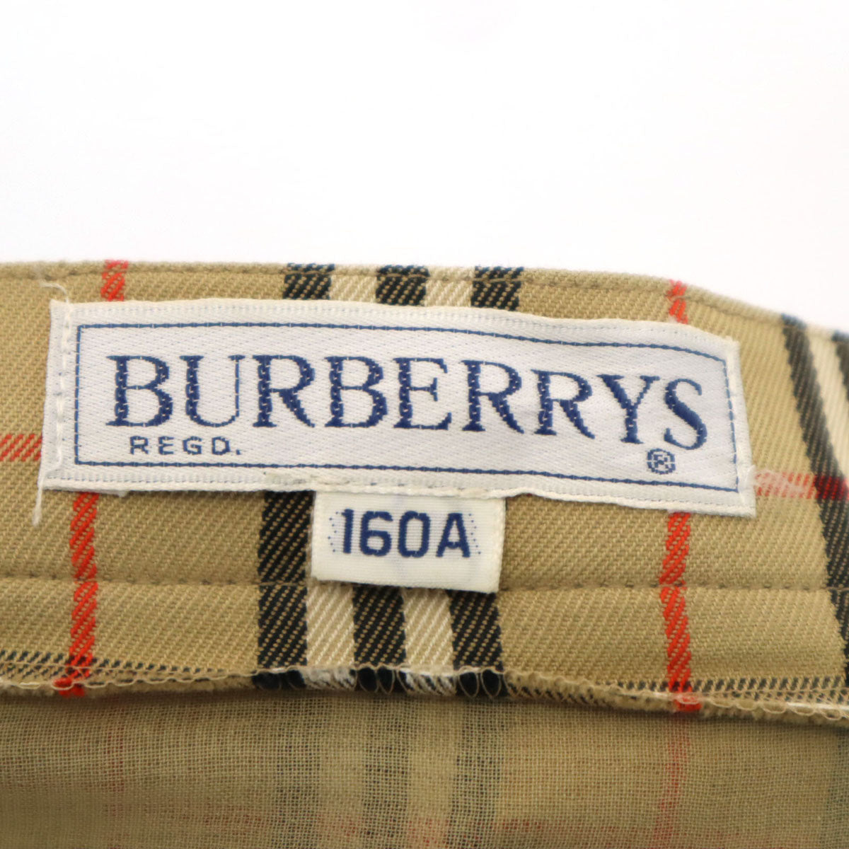 Burberrys バーバリーズ 90s オールド ノバチェック ミディスカート 160 ベージュ キッズ