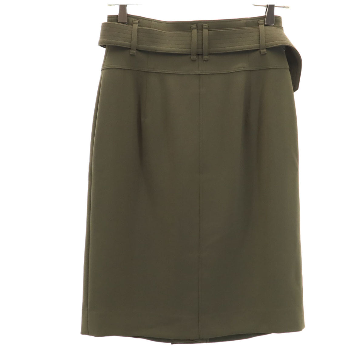 BURBERRY LONDON バーバリーロンドン ミディ丈 タイトスカート 36 カーキ 三陽商会 レディース