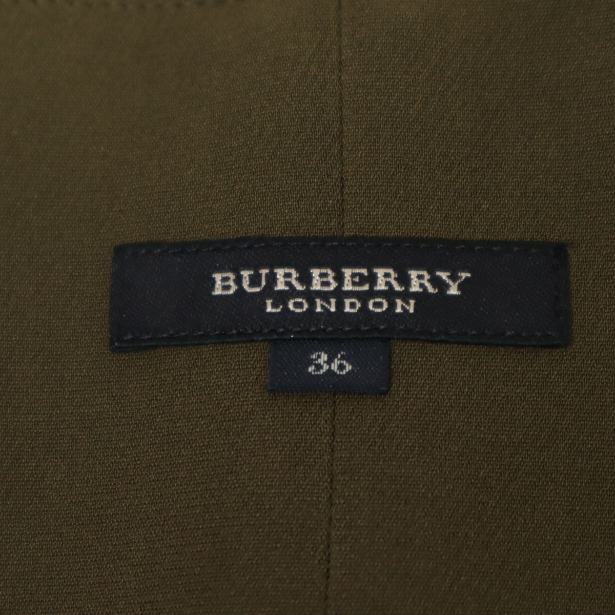 BURBERRY LONDON バーバリーロンドン ミディ丈 タイトスカート 36 カーキ 三陽商会 レディース