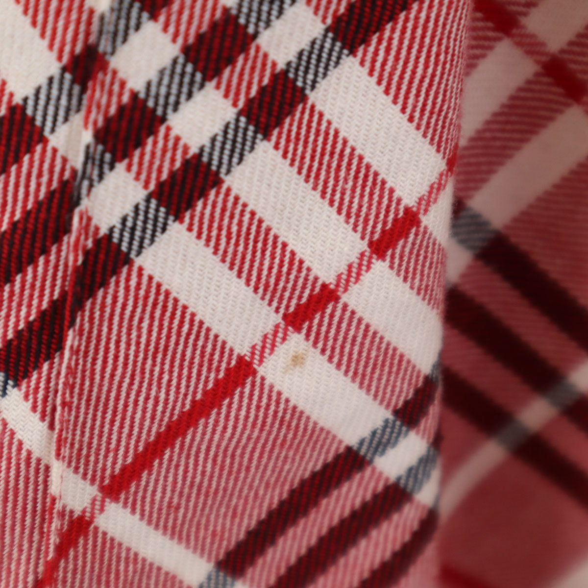 BURBERRY LONDON BLUE LABEL バーバリー ロンドン ブルーレーベル チェック柄 ミモレ丈 ボックス プリーツスカート 36 レッド 三陽商会 レディース