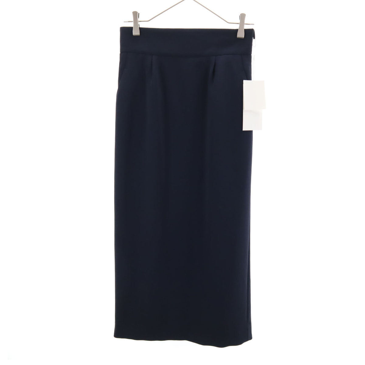 未使用 Mame Kurogouchi マメクロゴウチ 日本製 Iライン ロングスカート 2 ネイビー レディース